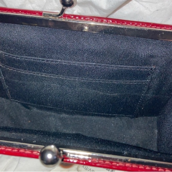 The Coach Suede Collection Burgundy Oxblood Wristlet - Picture 8 of 11